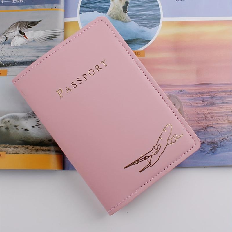 Airplane Pattern Travel Passport Holder