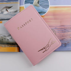 Airplane Pattern Travel Passport Holder
