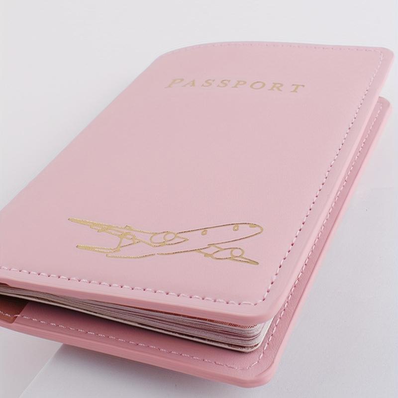 Airplane Pattern Travel Passport Holder