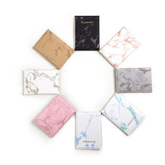Marbled Passport Cover Ticket Clip
