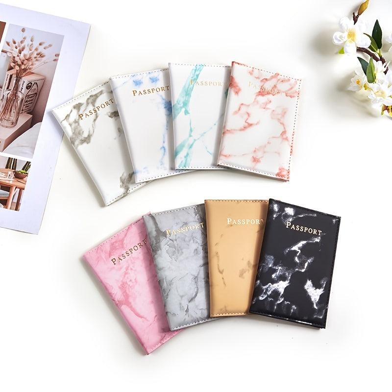Marbled Passport Cover Ticket Clip