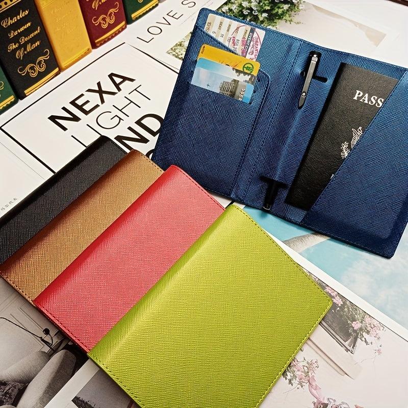 PU Leather Passport Holder Ultra Thin Travel Wallet Cover