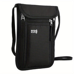 RFID Blocking Neck Passport Holder Anti Theft Travel Bag