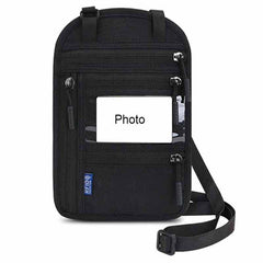 RFID Crossbody Passport Bag with Shoulder Strap