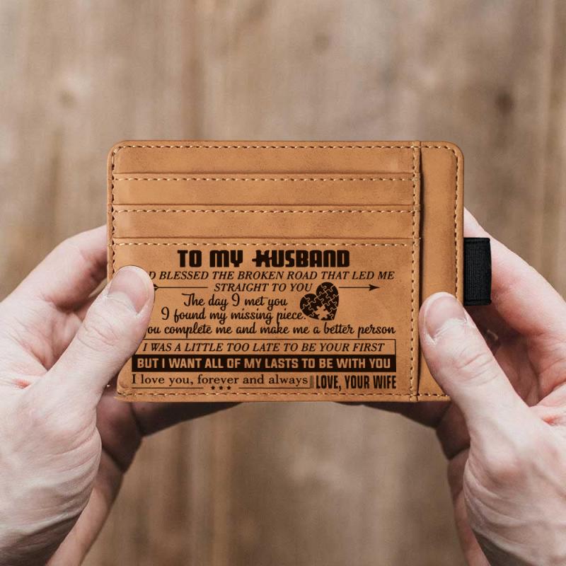 Vintage PU Leather Passport Case Card Holder For Men