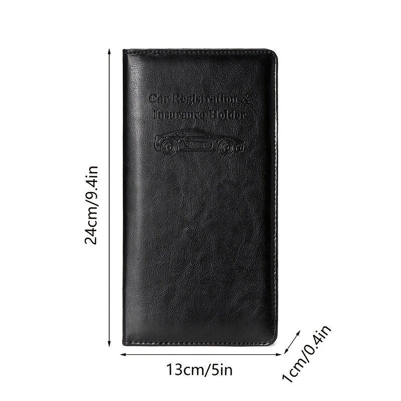 PU Driver's Leather Case Car Registration Insurance Protective Cover