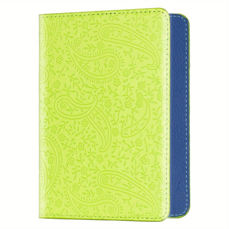 Lavender Pattern Travel Passport Holder Slim Travel Wallet