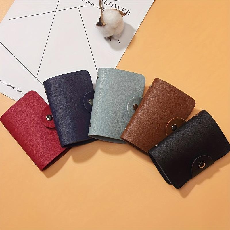 Card Holder Document Bag Storage Brown Pink Red Storage Bag