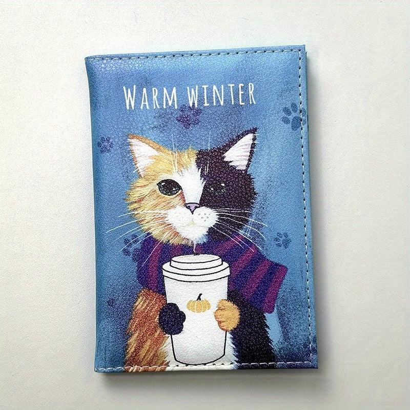 Animal Pattern PU Leather Passport Holder Travel Card Holder