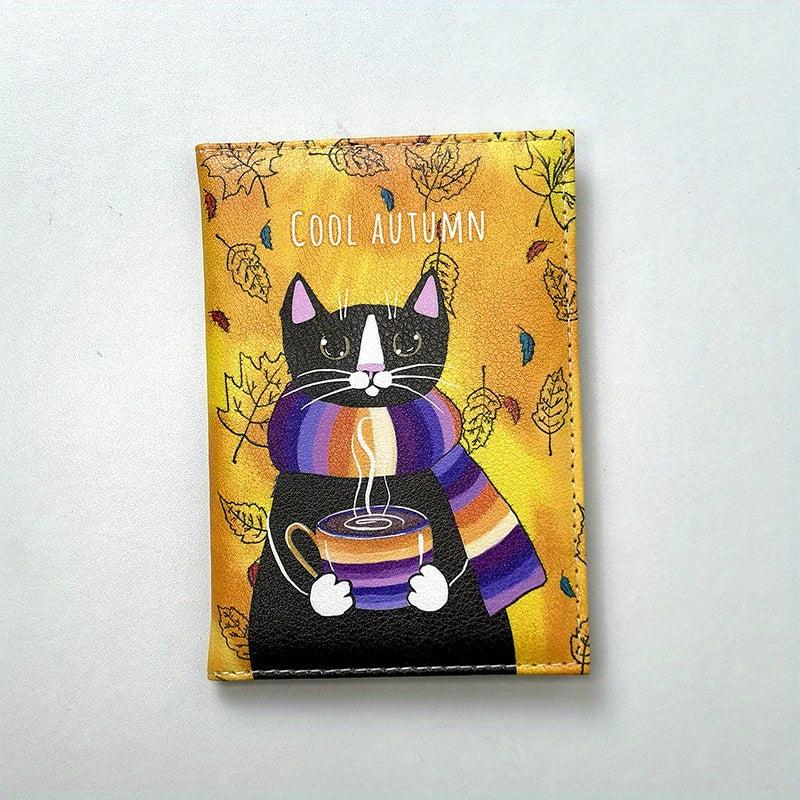 Animal Pattern PU Leather Passport Holder Travel Card Holder