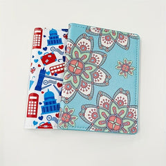 British Style Passport Cover Ticket Clip Leather Storage Bag