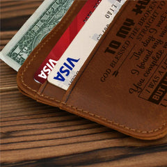Vintage PU Leather Wallet Coin Purse Card Holder For Men