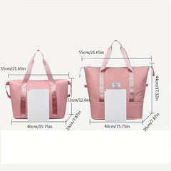 Large Capacity Foldable Travel Duffel Bag Lightweight Weekender Bag