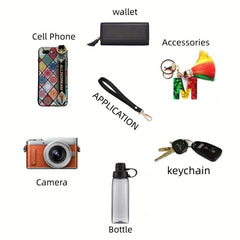 Solid Hand Strap for Coin Purse Short Wristlet Strap