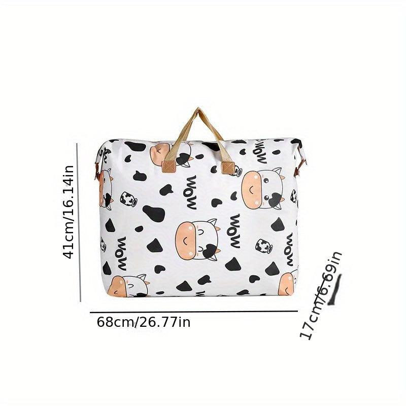 Cartoon Pattern Storage Bag Lightweight Dustproof Organizer With Handles