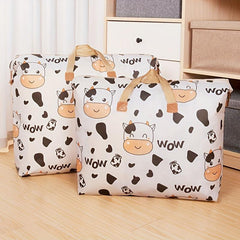 Cartoon Pattern Storage Bag Lightweight Dustproof Organizer With Handles