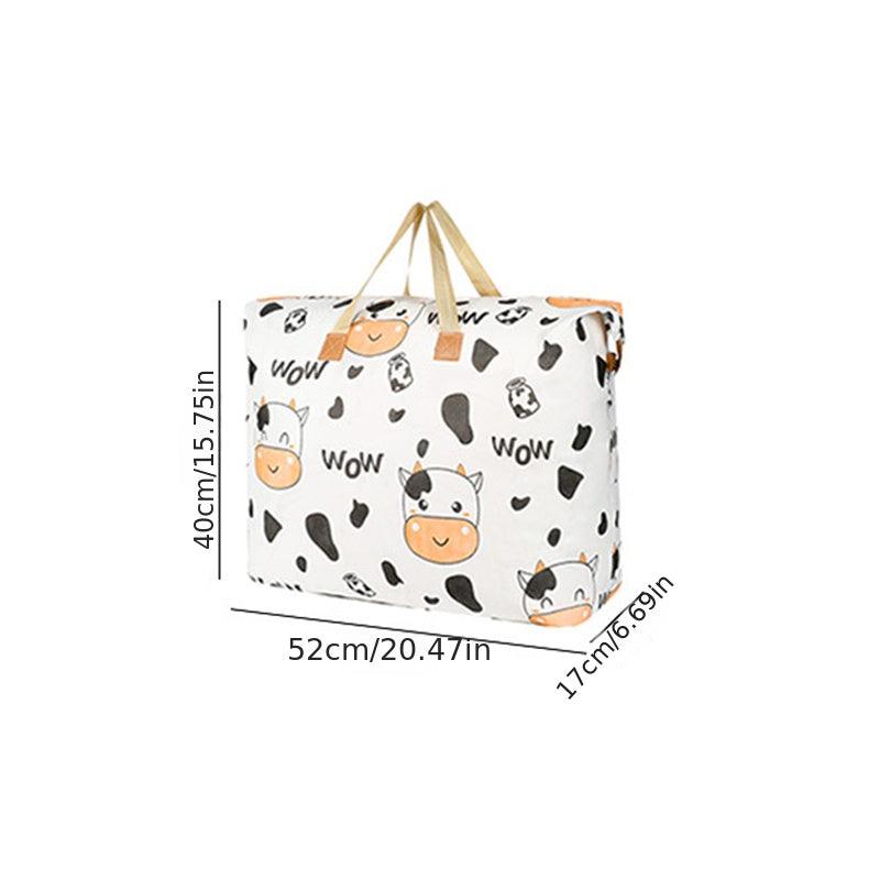 Cartoon Pattern Storage Bag Lightweight Dustproof Organizer With Handles