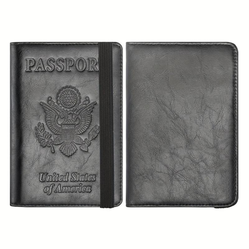 RFID Anti-theft Passport Holder PU Leather Classic Travel Holder