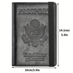 RFID Anti-theft Passport Holder PU Leather Classic Travel Holder