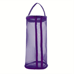 Minimalist Solid Mesh Storage Bag Zipper Handbag Beach Bag
