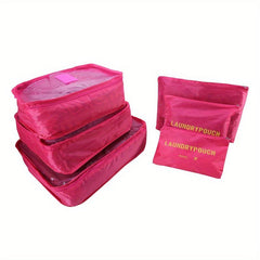 6pcs Lightweight Packing Cubes Waterproof Travel Set