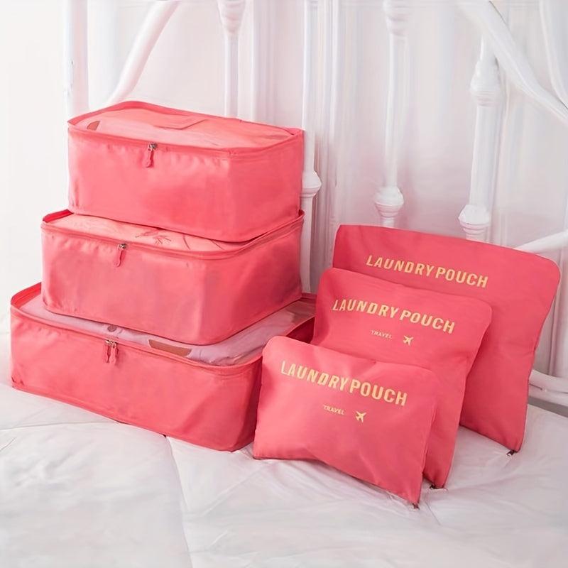 6pcs Lightweight Packing Cubes Waterproof Travel Set