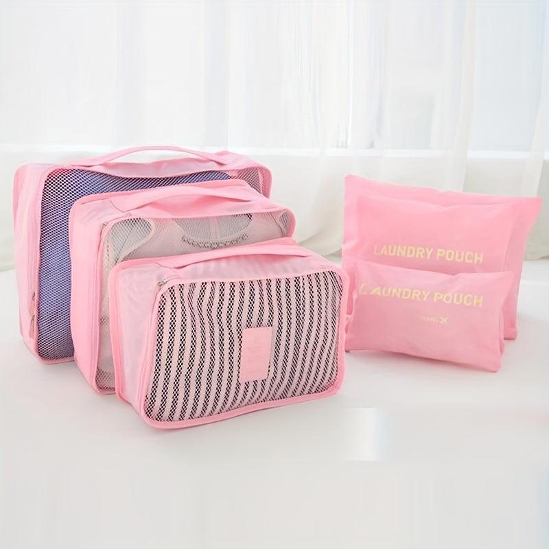 6pcs Lightweight Packing Cubes Waterproof Travel Set