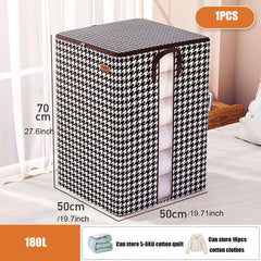 Large Capacity Houndstooth Print Bag Organizer