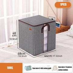Large Capacity Houndstooth Print Bag Organizer