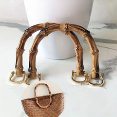 DIY Bamboo Shaped Handbag Strap Classic Satchel Bag Travel Accessories