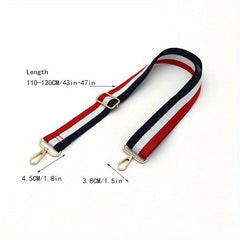 Colorblock Bag Strap Durable Adjustable Travel Accessories