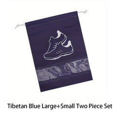 2PCS Foldable Shoes Storage Bag Dustproof Drawstring Bag