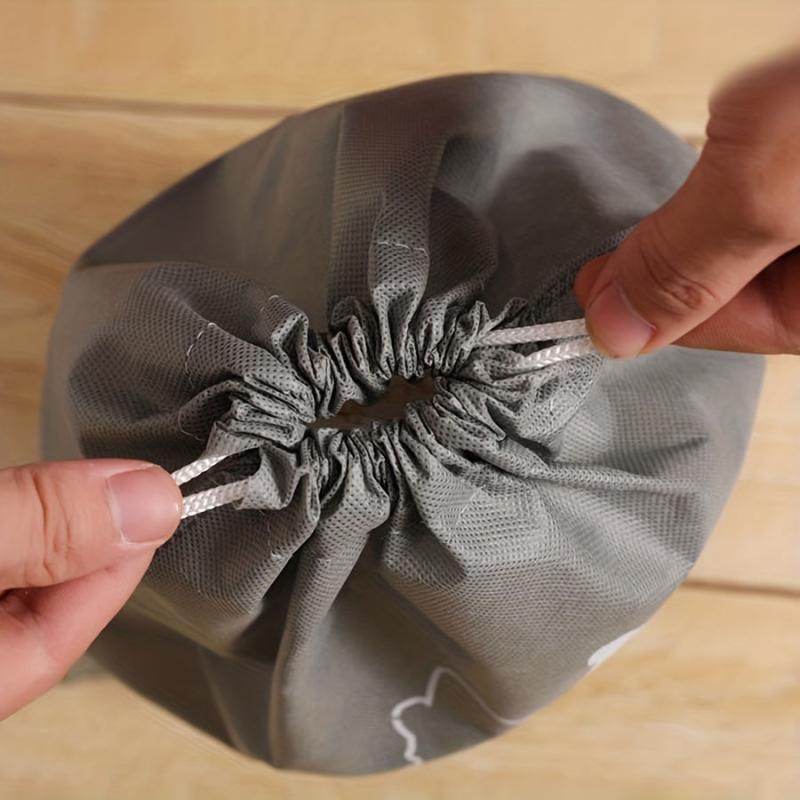 2PCS Foldable Shoes Storage Bag Dustproof Drawstring Bag