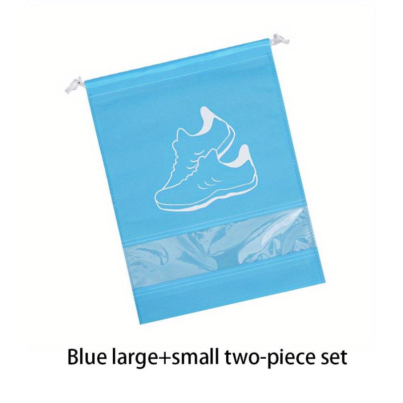 2PCS Foldable Shoes Storage Bag Dustproof Drawstring Bag
