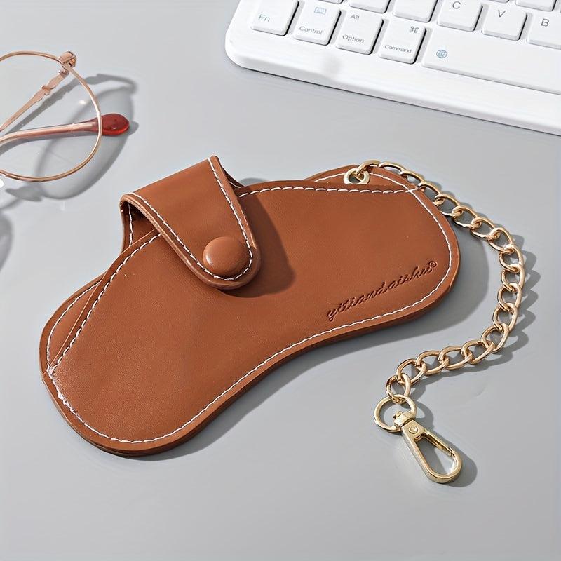Minimalist Glasses Storage Pouch Lightweight Organizer With Chain Strap