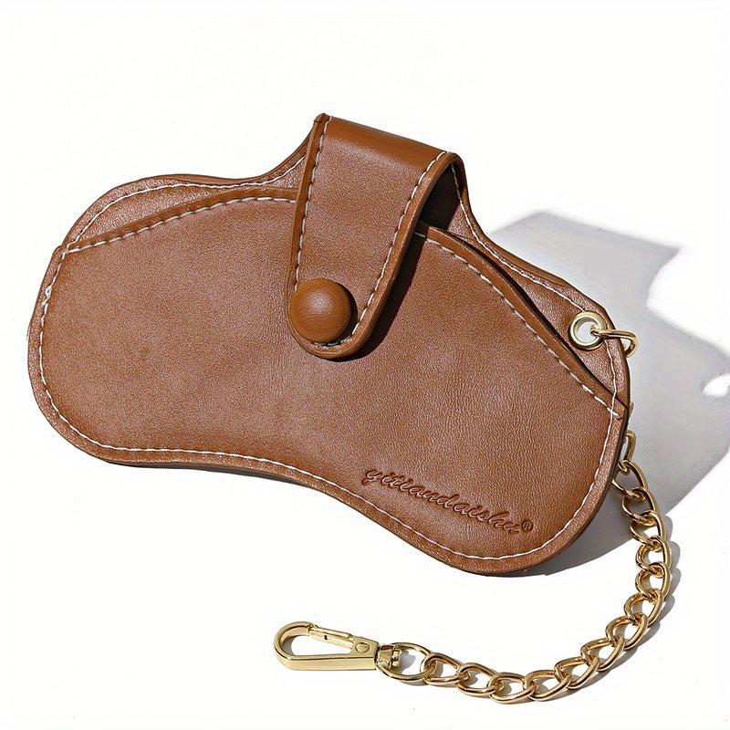 Minimalist Glasses Storage Pouch Lightweight Organizer With Chain Strap