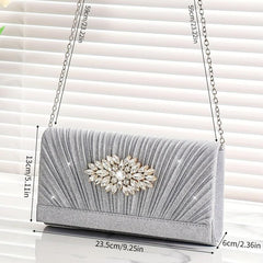 Glitter Rhinestone Evening Bag Dinner Clutch Purse Wedding Party Prom