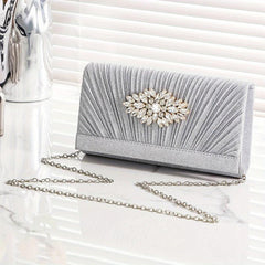 Glitter Rhinestone Evening Bag Dinner Clutch Purse Wedding Party Prom