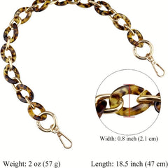 Acrylic Bag Chain Strap - Reusable Shoulder Handbag Replacement