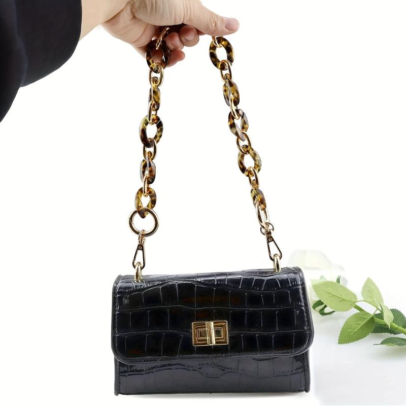 Acrylic Bag Chain Strap - Reusable Shoulder Handbag Replacement