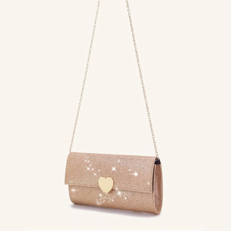 Glitter Evening Clutch Bag Dinner Purse For Wedding Party Prom