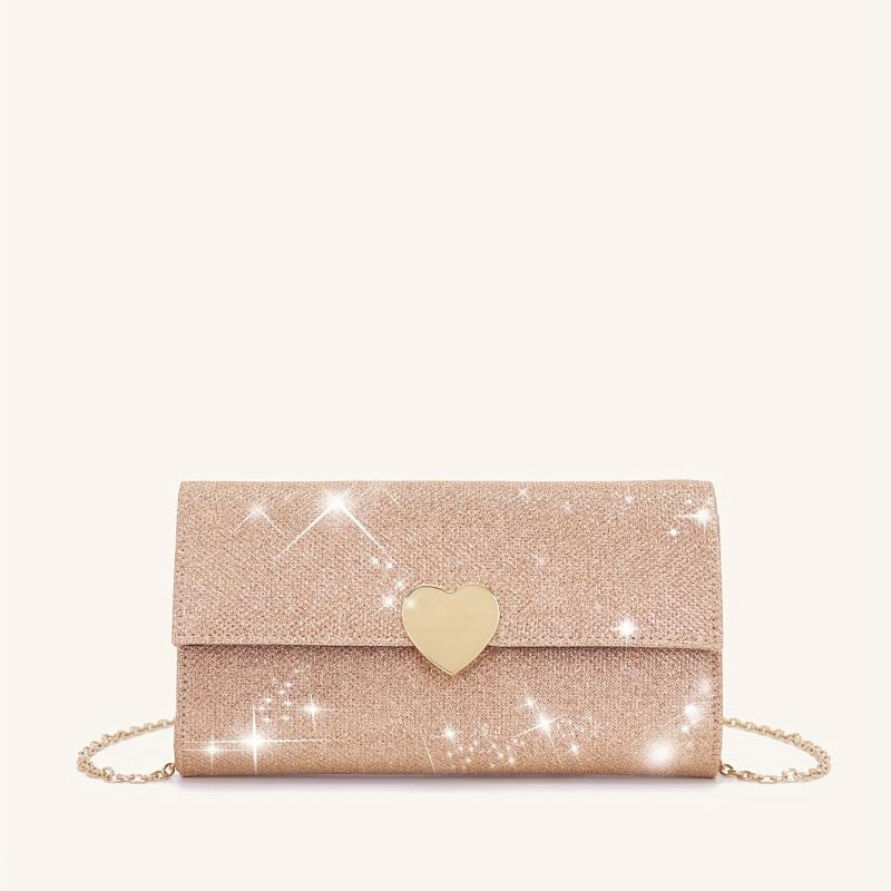 Glitter Evening Clutch Bag Dinner Purse For Wedding Party Prom