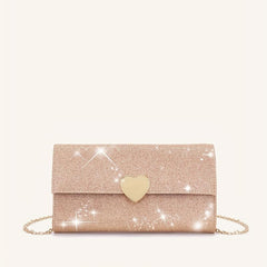 Glitter Evening Clutch Bag Dinner Purse For Wedding Party Prom