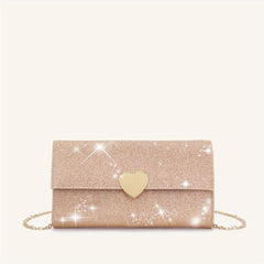 Glitter Evening Clutch Bag Dinner Purse For Wedding Party Prom