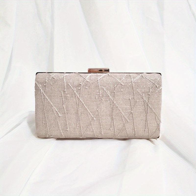 Stylish Clutch Wallet Evening Bag with Chain Strap