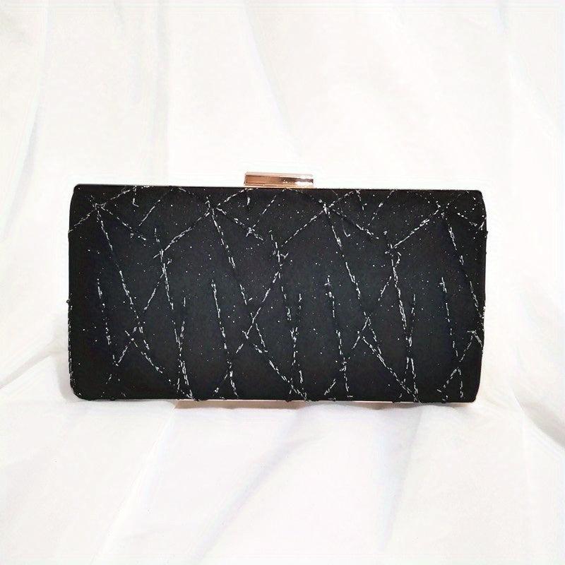 Stylish Clutch Wallet Evening Bag with Chain Strap