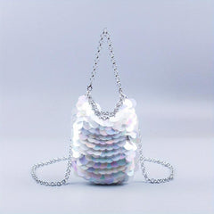 Glitter Sequin Evening Bag Sparkling Dinner Clutch Purse Banquet Handbag