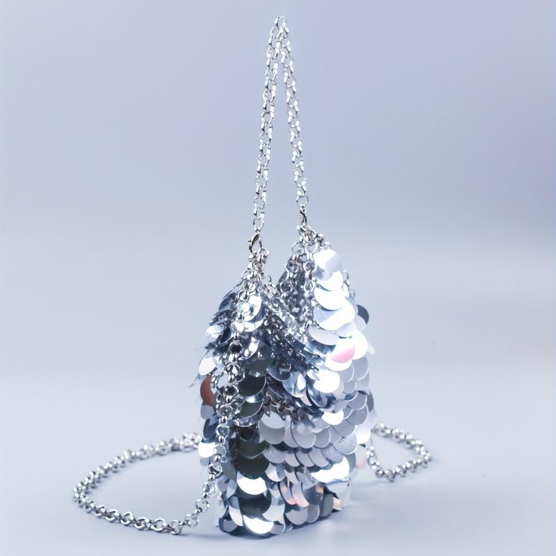 Glitter Sequin Evening Bag Sparkling Dinner Clutch Purse Banquet Handbag