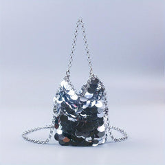 Glitter Sequin Evening Bag Sparkling Dinner Clutch Purse Banquet Handbag