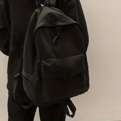 Harajuku Solid Laptop Backpack Large Capacity Travel Backpack